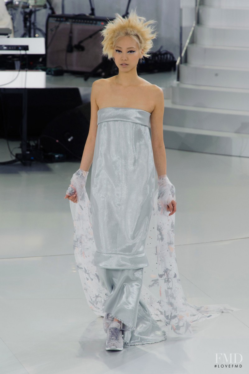 Soo Joo Park featured in  the Chanel Haute Couture fashion show for Spring/Summer 2014