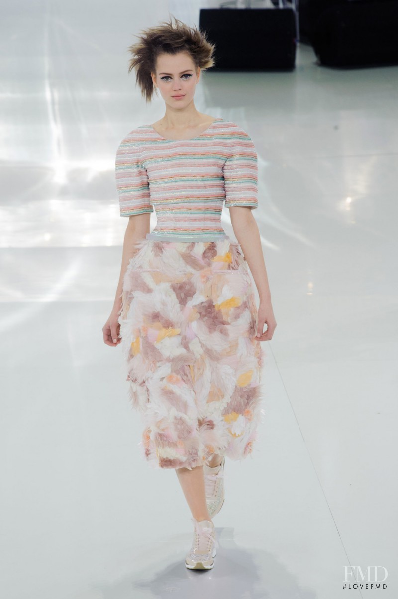 Esther Heesch featured in  the Chanel Haute Couture fashion show for Spring/Summer 2014