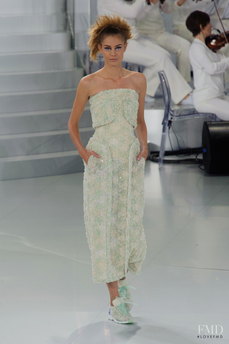 Nadja Bender featured in  the Chanel Haute Couture fashion show for Spring/Summer 2014