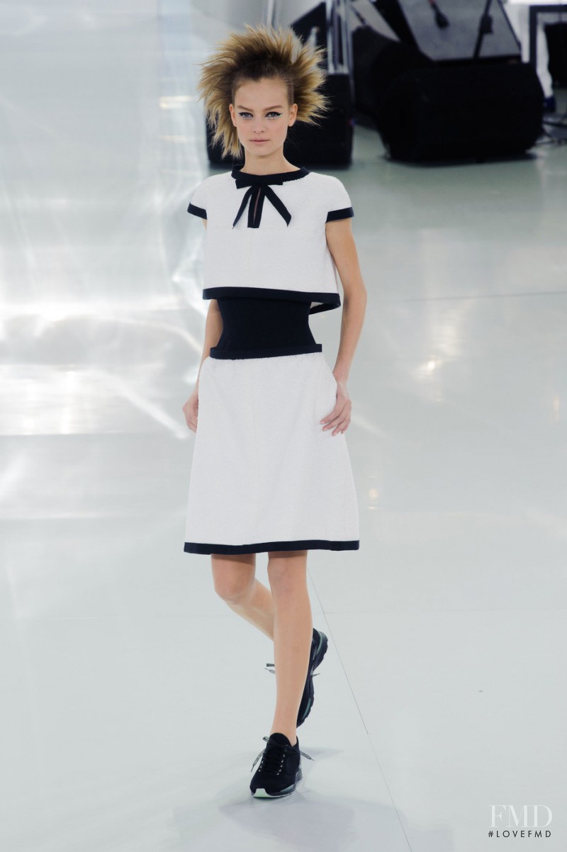 Ine Neefs featured in  the Chanel Haute Couture fashion show for Spring/Summer 2014