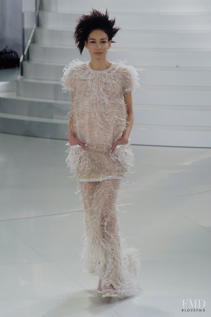 Amanda Sanchez featured in  the Chanel Haute Couture fashion show for Spring/Summer 2014