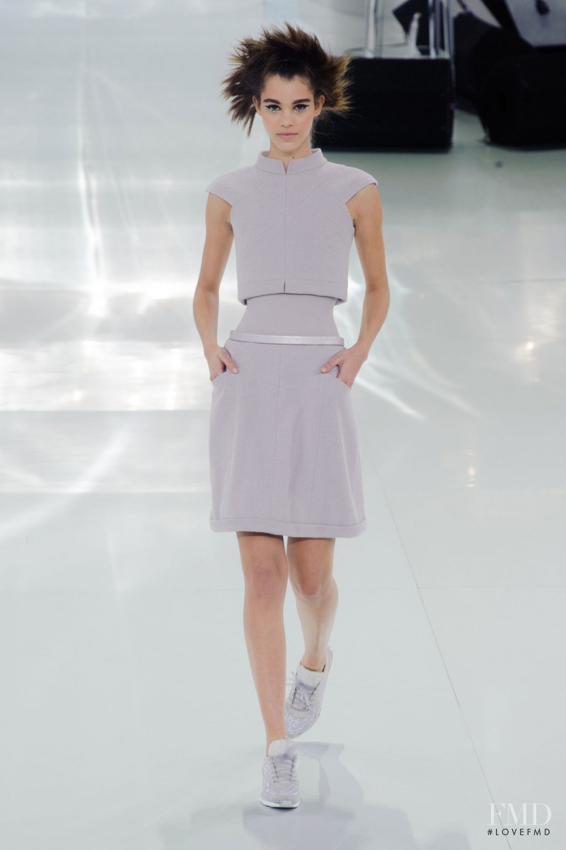 Pauline Hoarau featured in  the Chanel Haute Couture fashion show for Spring/Summer 2014