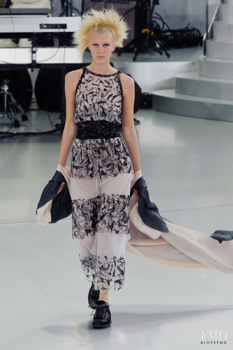 Juliana Schurig featured in  the Chanel Haute Couture fashion show for Spring/Summer 2014