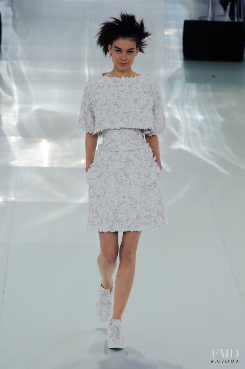 Kati Nescher featured in  the Chanel Haute Couture fashion show for Spring/Summer 2014