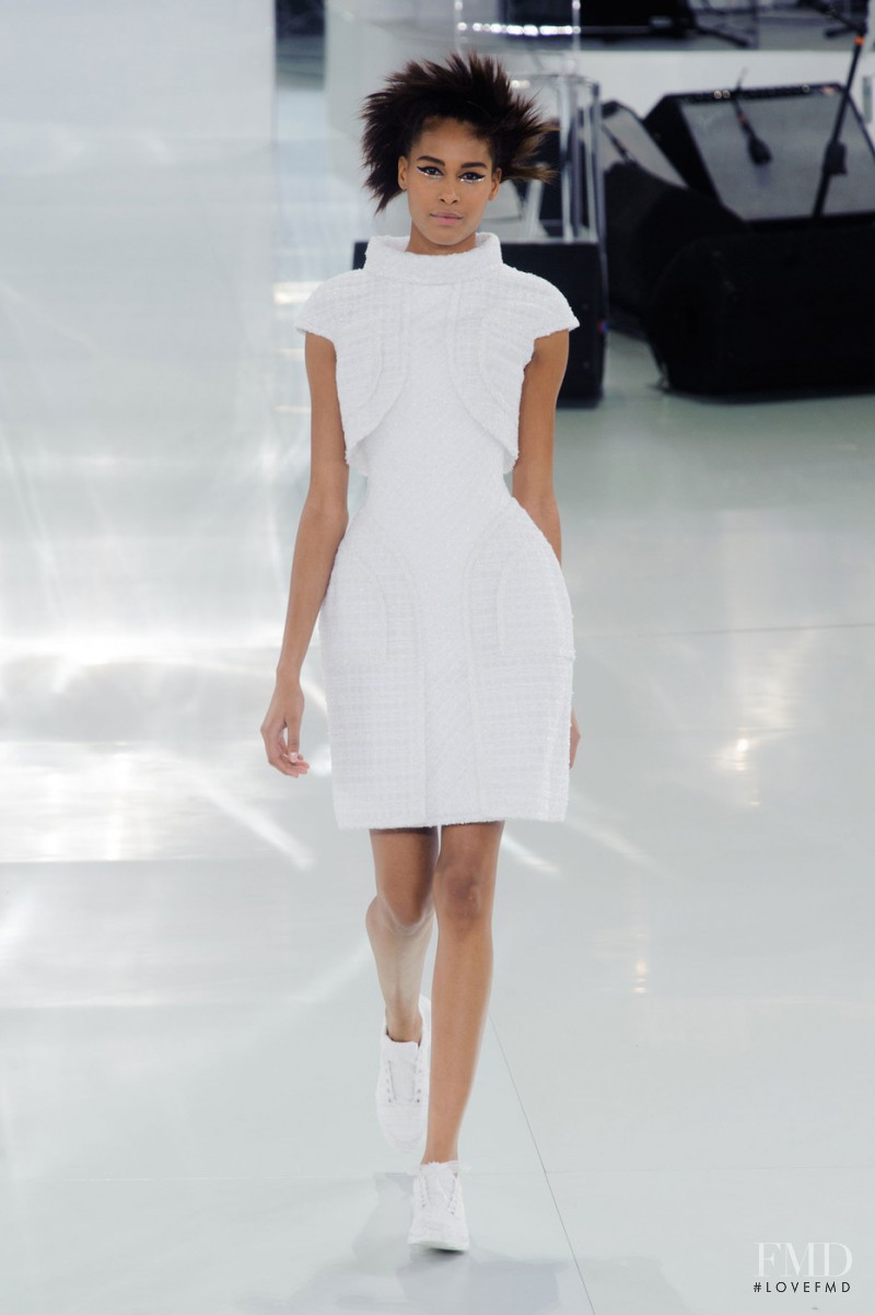 Cindy Bruna featured in  the Chanel Haute Couture fashion show for Spring/Summer 2014