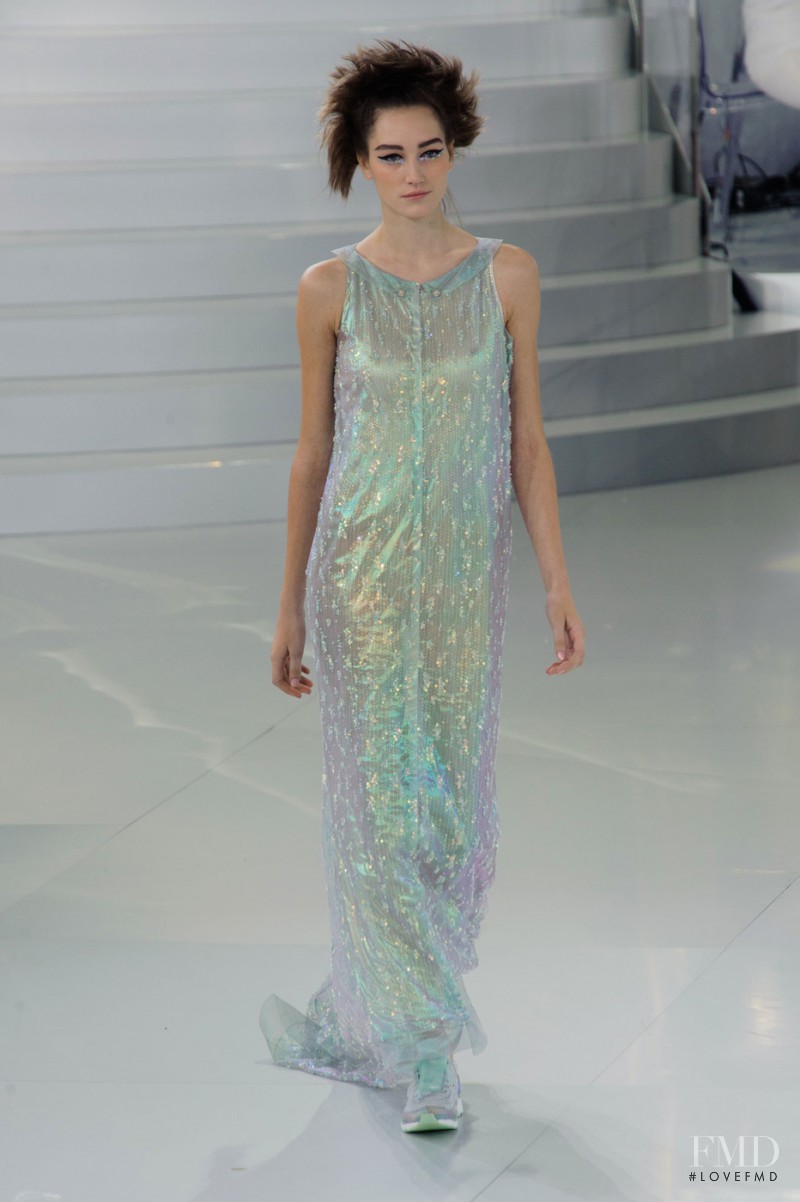 Joséphine Le Tutour featured in  the Chanel Haute Couture fashion show for Spring/Summer 2014
