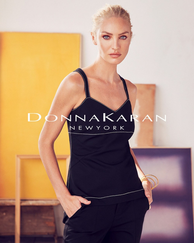 Candice Swanepoel featured in  the Donna Karan New York advertisement for Spring 2022