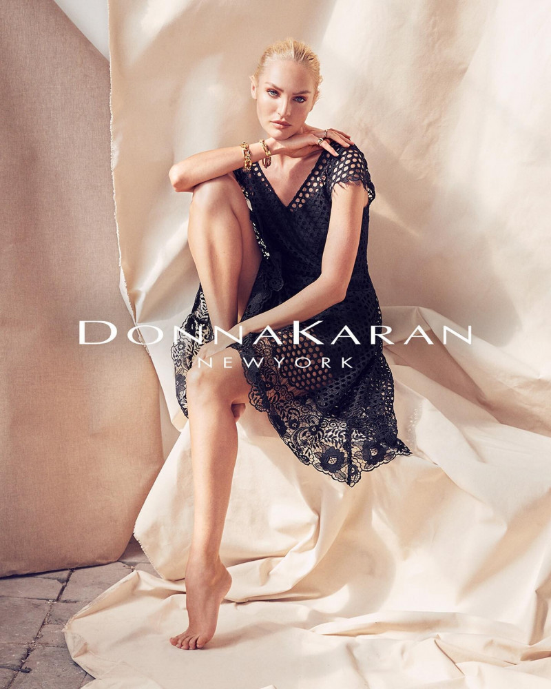 Candice Swanepoel featured in  the Donna Karan New York advertisement for Spring 2022