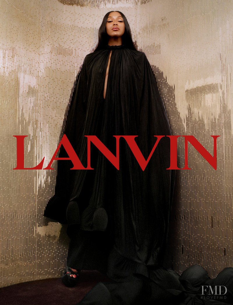 Naomi Campbell featured in  the Lanvin advertisement for Spring/Summer 2022