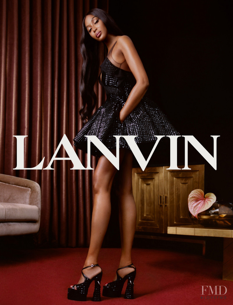 Naomi Campbell featured in  the Lanvin advertisement for Spring/Summer 2022