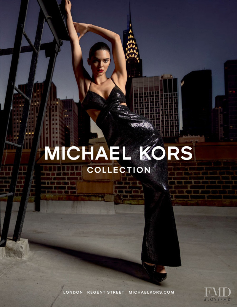 Kendall Jenner featured in  the Michael Kors Collection advertisement for Spring/Summer 2022