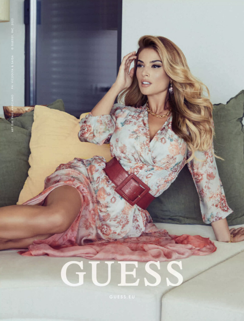 Lidia Santos featured in  the Guess advertisement for Spring/Summer 2022