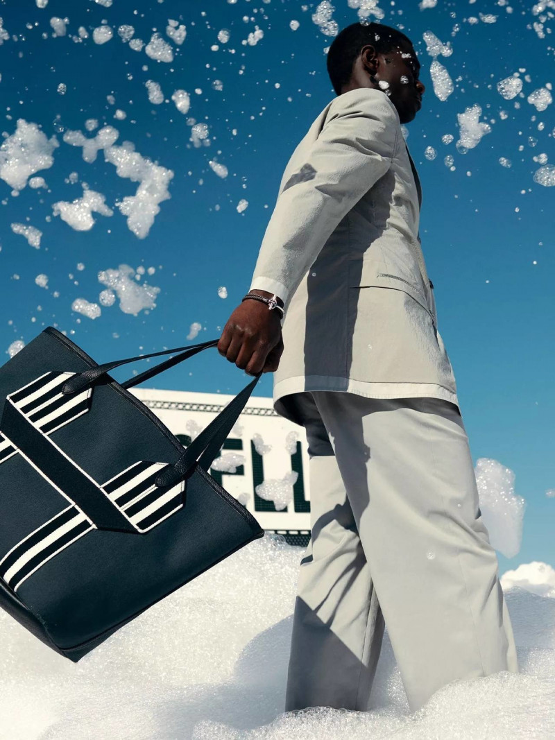 Cheikh Dia featured in  the Hermès advertisement for Spring/Summer 2022