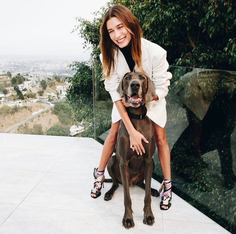 Hailey Baldwin Bieber featured in  the Jimmy Choo advertisement for Spring/Summer 2022