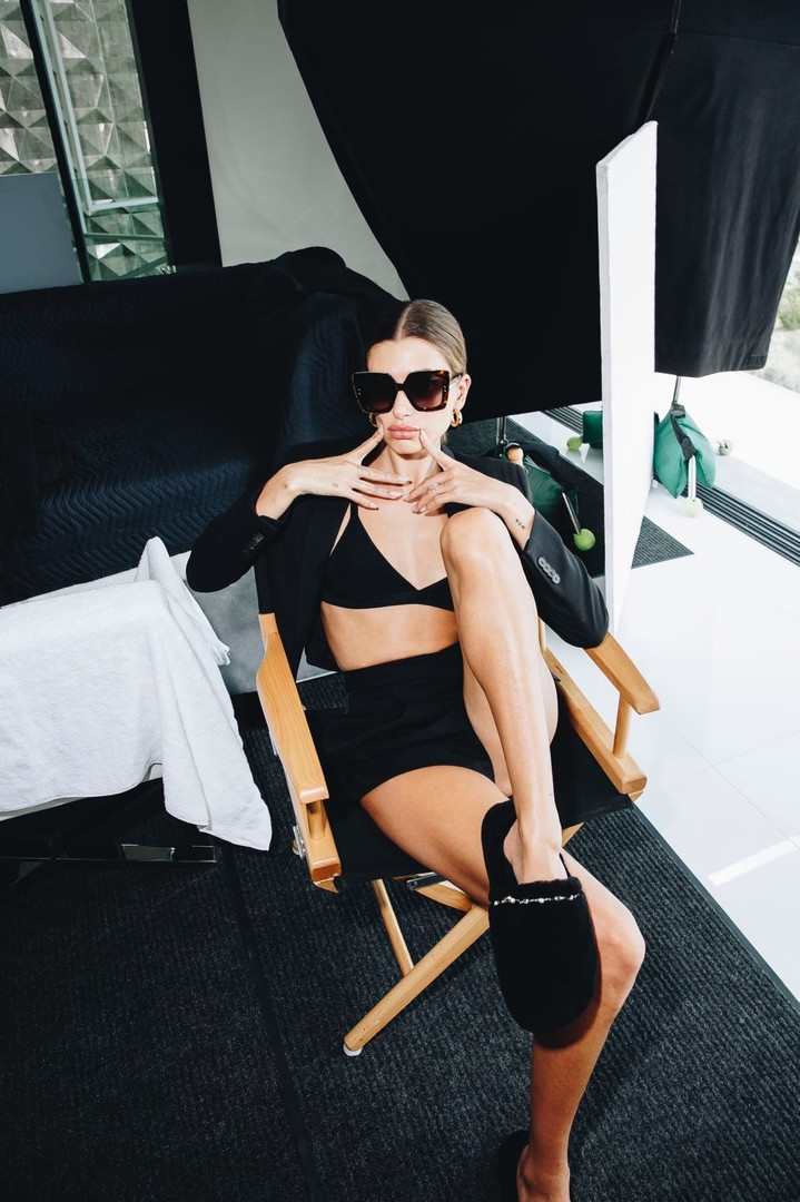 Hailey Baldwin Bieber featured in  the Jimmy Choo advertisement for Spring/Summer 2022