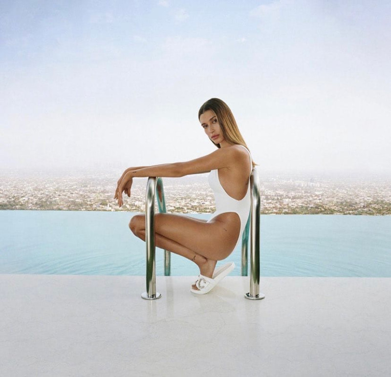 Hailey Baldwin Bieber featured in  the Jimmy Choo advertisement for Spring/Summer 2022