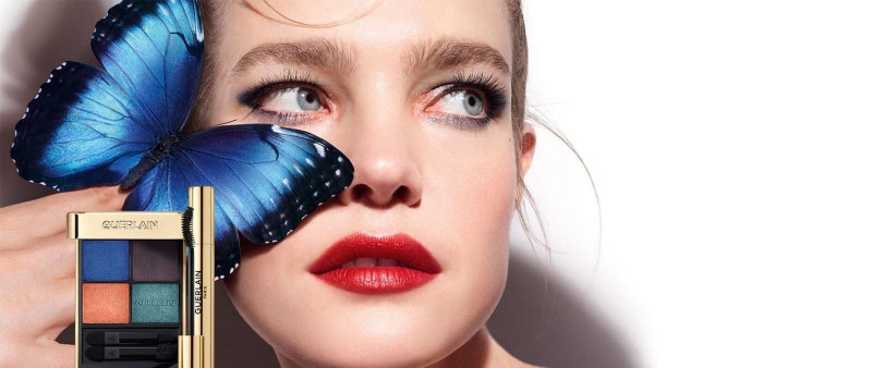 Natalia Vodianova featured in  the Guerlain advertisement for Spring/Summer 2022