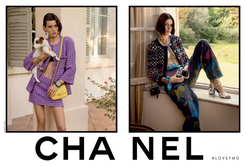 Vivienne Rohner featured in  the Chanel advertisement for Spring/Summer 2022