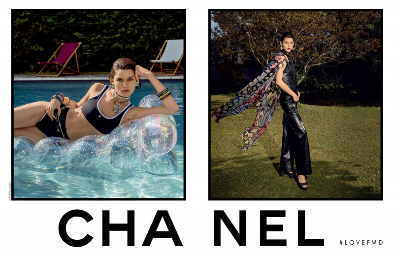 Vivienne Rohner featured in  the Chanel advertisement for Spring/Summer 2022