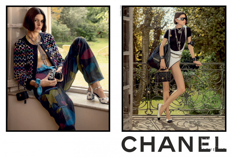 Vivienne Rohner featured in  the Chanel advertisement for Spring/Summer 2022