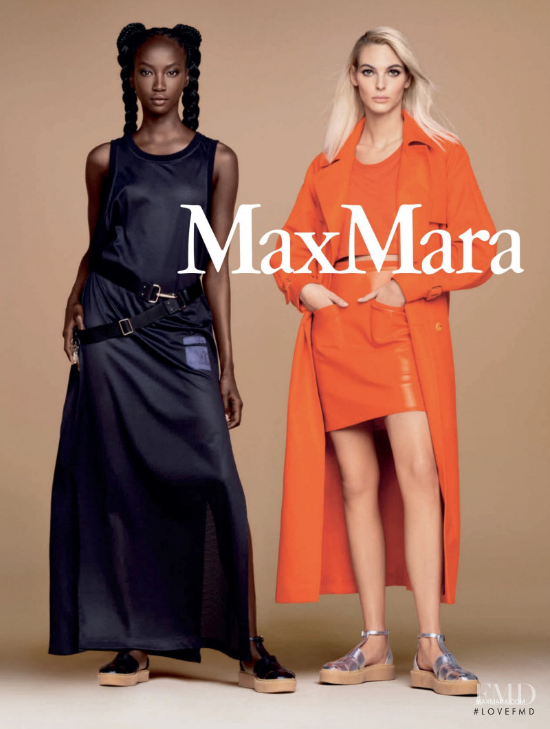 Anok Yai featured in  the Max Mara advertisement for Spring/Summer 2022