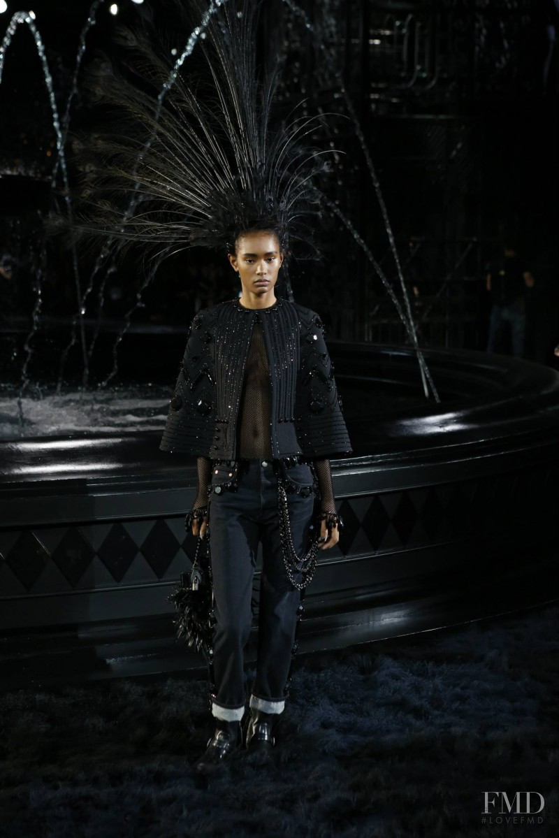 Ysaunny Brito featured in  the Louis Vuitton fashion show for Spring/Summer 2014