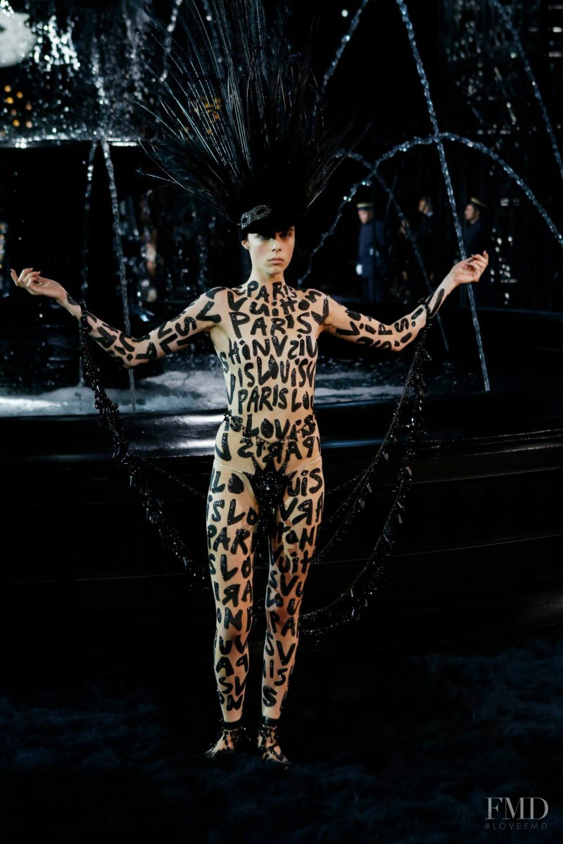 Edie Campbell featured in  the Louis Vuitton fashion show for Spring/Summer 2014