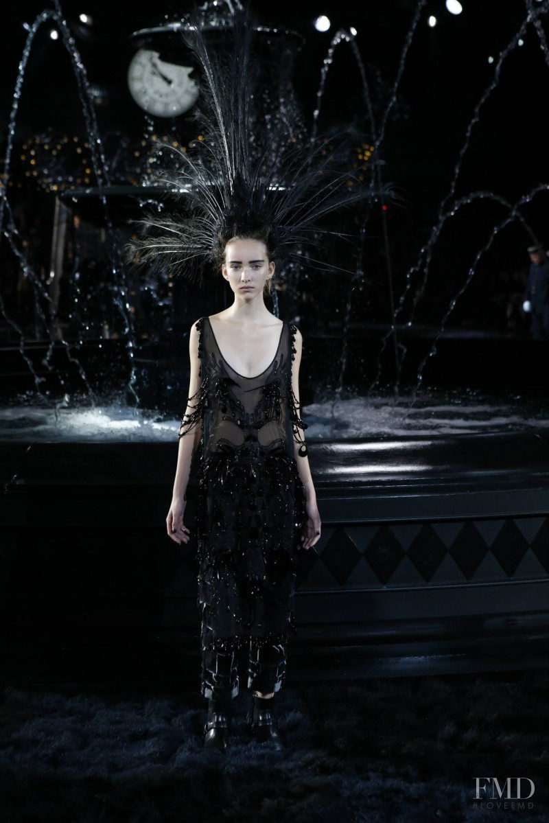 Clémentine Deraedt featured in  the Louis Vuitton fashion show for Spring/Summer 2014