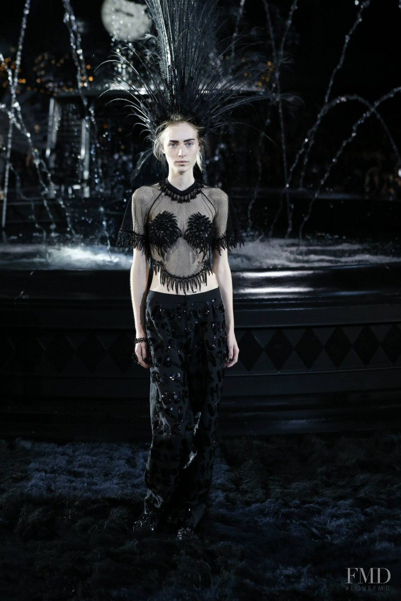 Julia Nobis featured in  the Louis Vuitton fashion show for Spring/Summer 2014