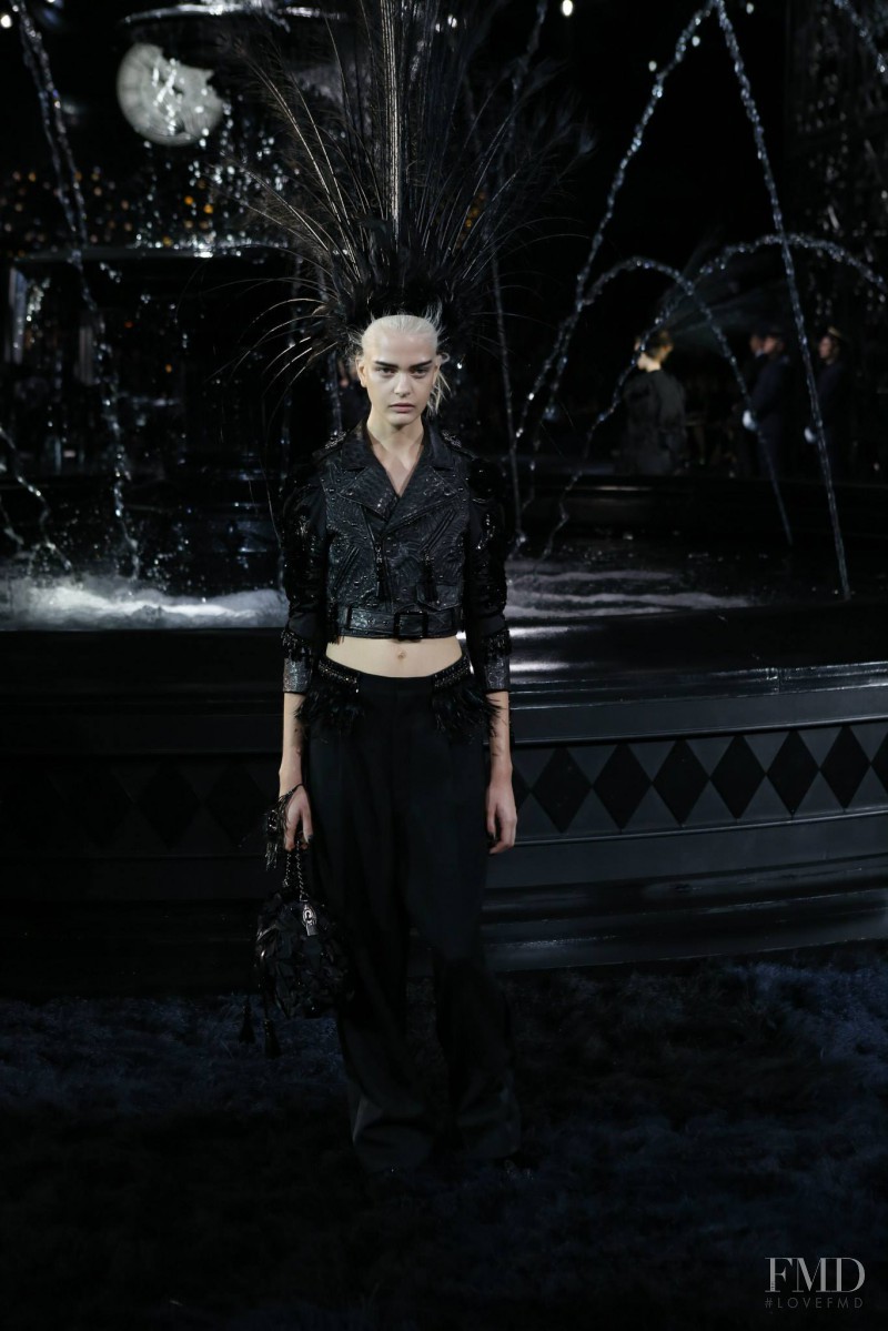 Caroline Schurch featured in  the Louis Vuitton fashion show for Spring/Summer 2014