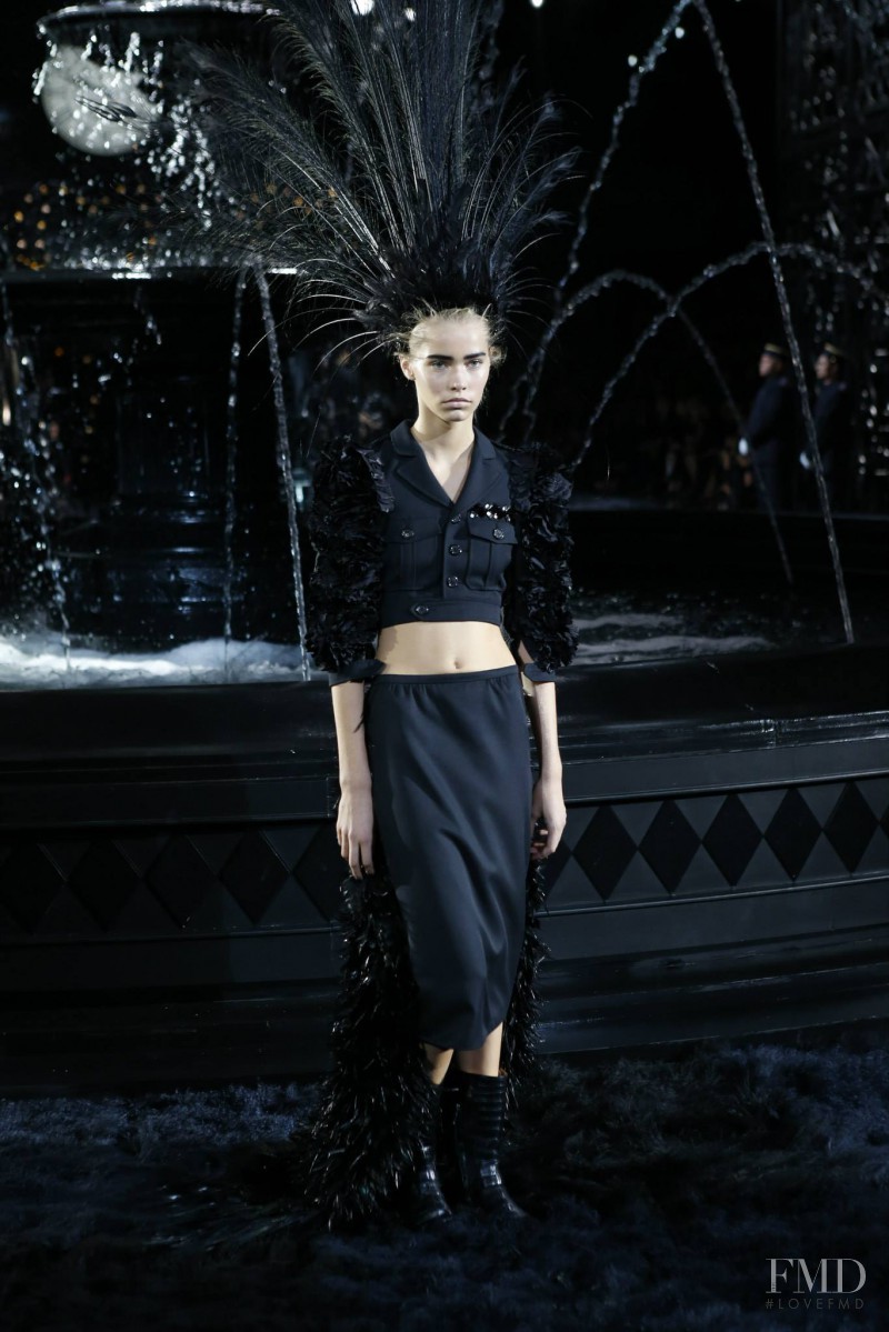 Kirstin Kragh Liljegren featured in  the Louis Vuitton fashion show for Spring/Summer 2014