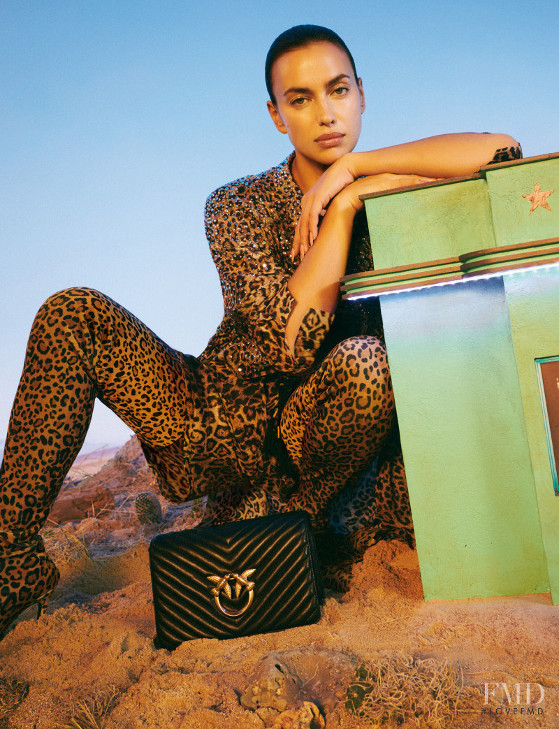 Irina Shayk featured in  the Pinko advertisement for Spring/Summer 2022