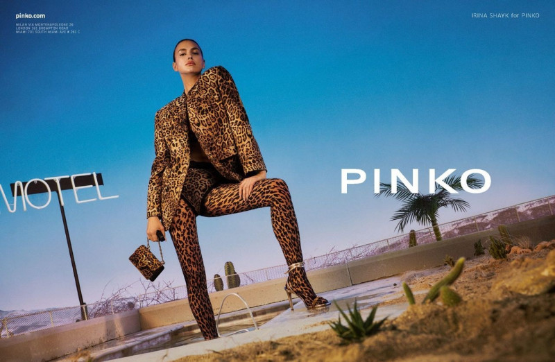 Irina Shayk featured in  the Pinko advertisement for Spring/Summer 2022