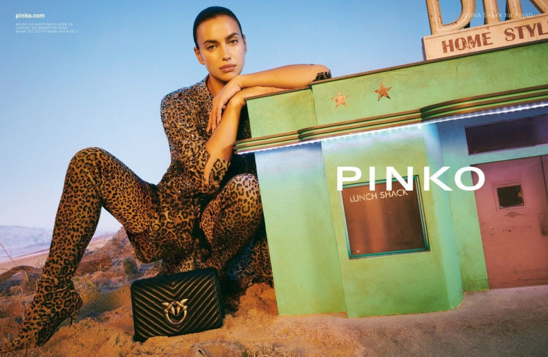 Irina Shayk featured in  the Pinko advertisement for Spring/Summer 2022