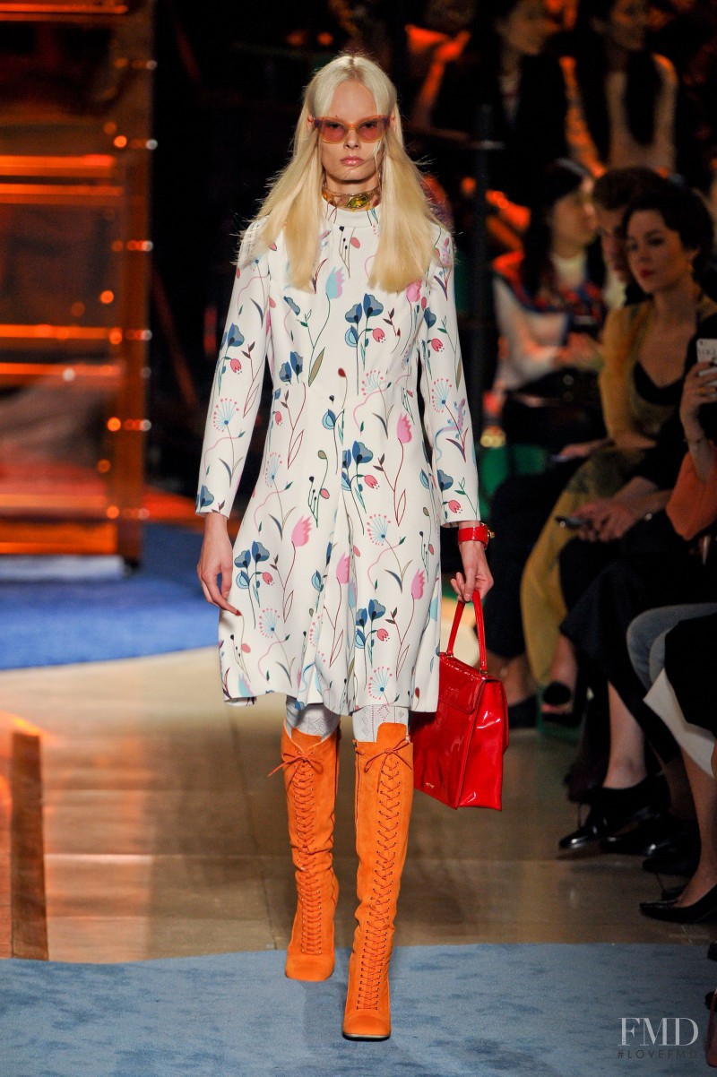 Irene Hiemstra featured in  the Miu Miu fashion show for Spring/Summer 2014