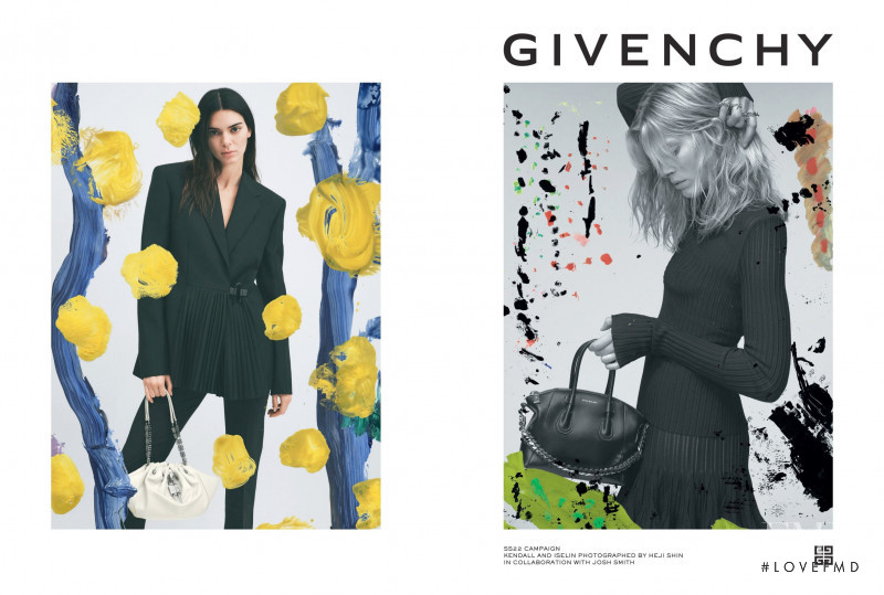 Kendall Jenner featured in  the Givenchy advertisement for Spring/Summer 2022