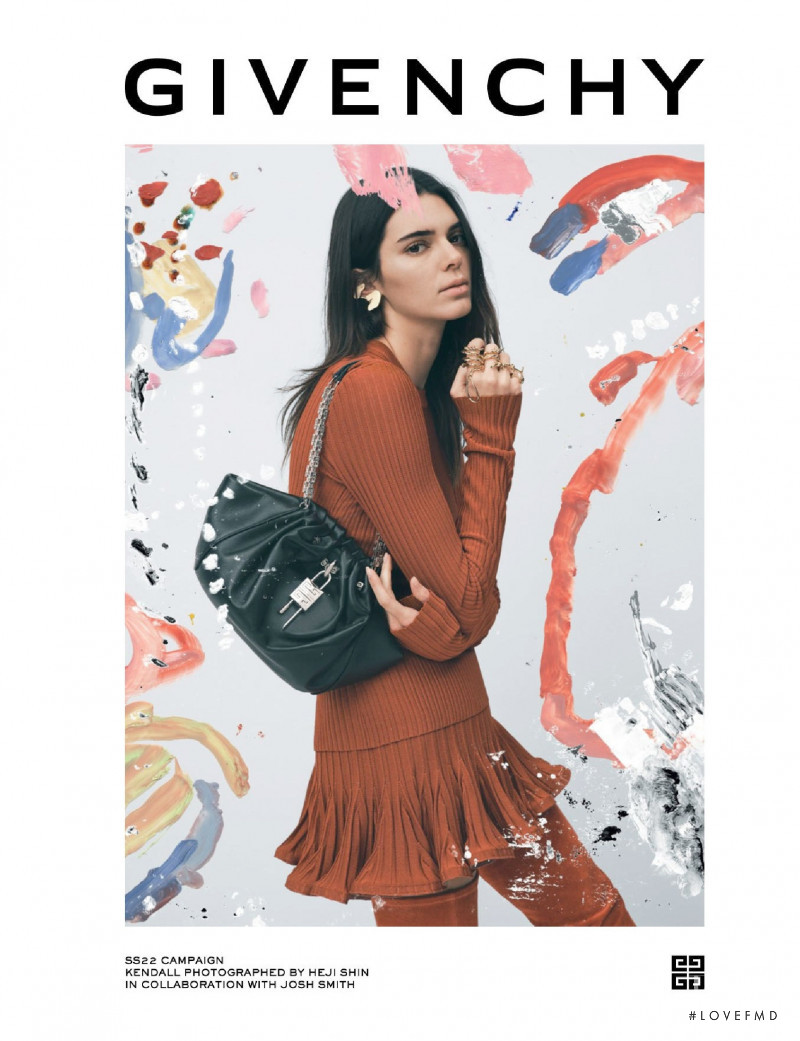 Kendall Jenner featured in  the Givenchy advertisement for Spring/Summer 2022