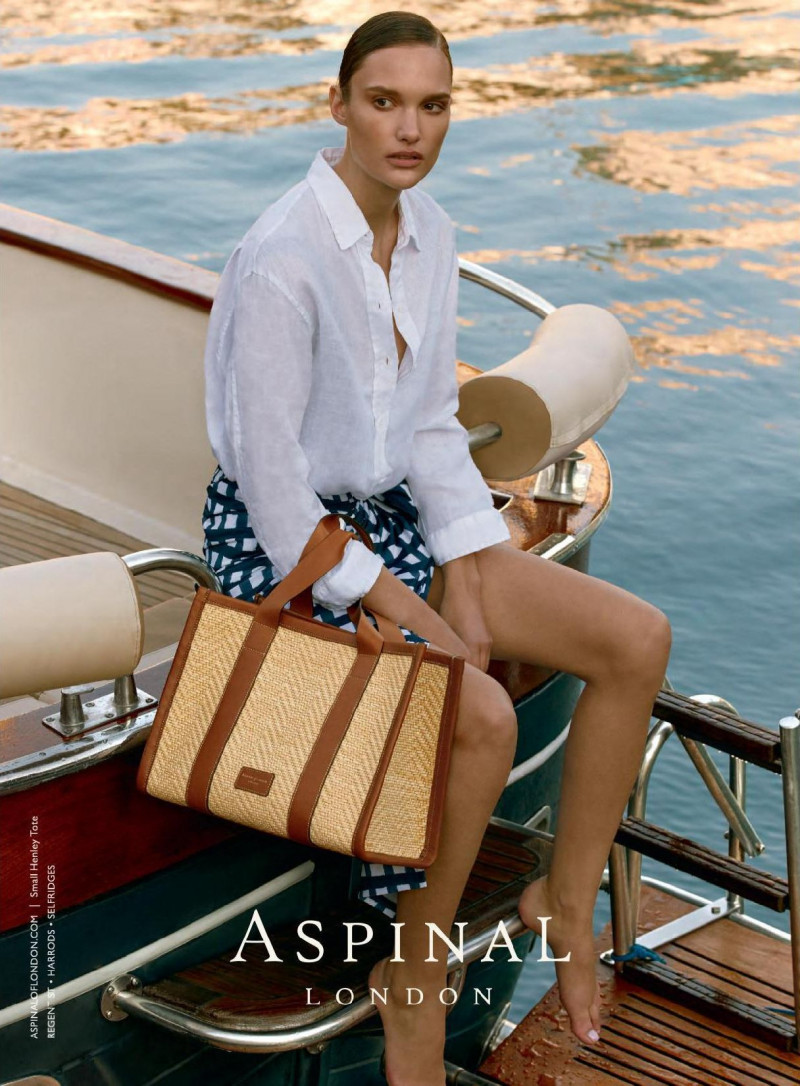 Aspinal of London advertisement for Spring/Summer 2022