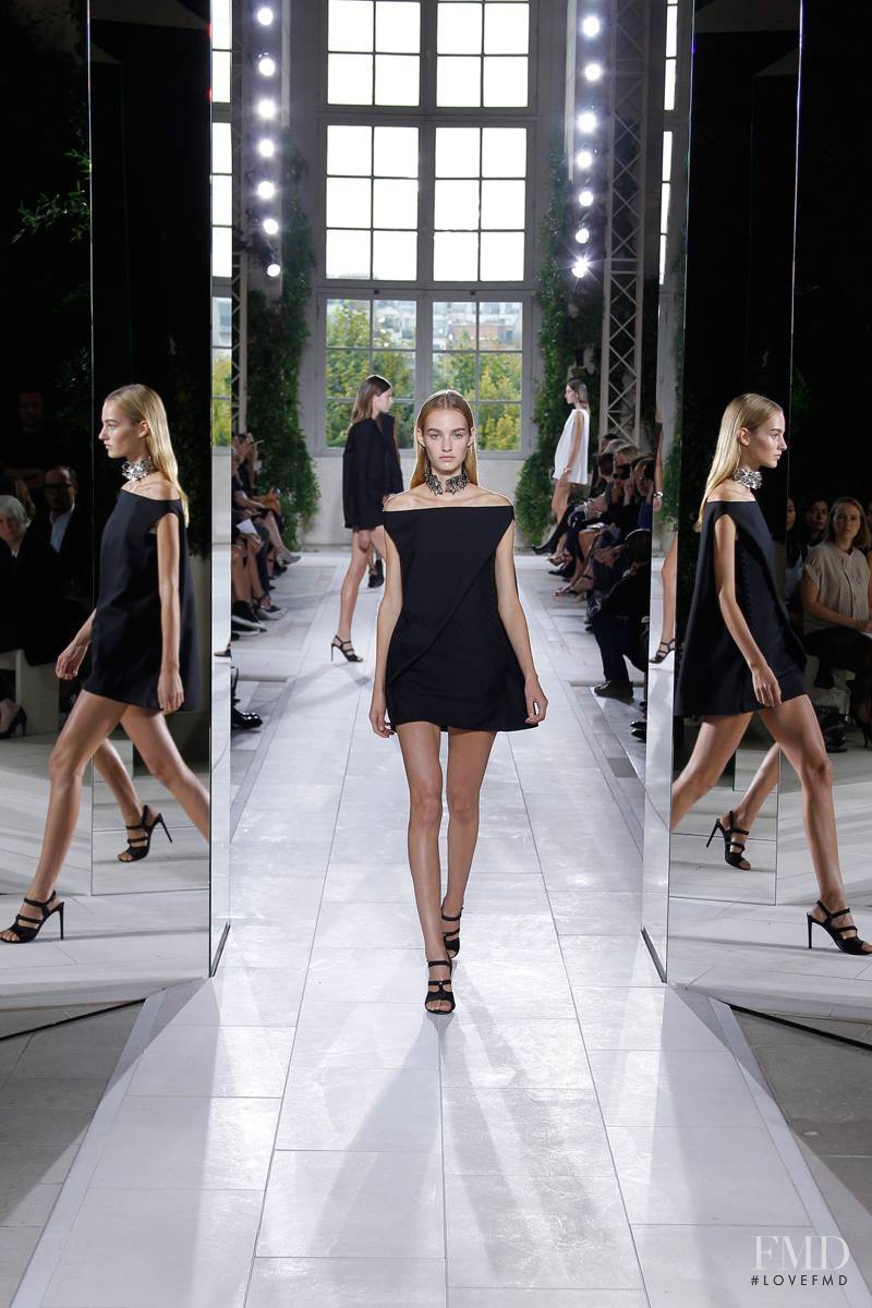 Maartje Verhoef featured in  the Balenciaga fashion show for Spring/Summer 2014