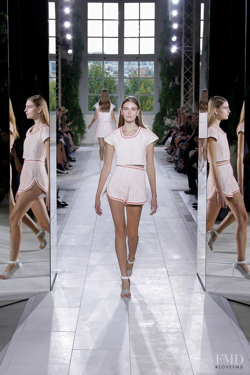 Ieva Palionyte featured in  the Balenciaga fashion show for Spring/Summer 2014