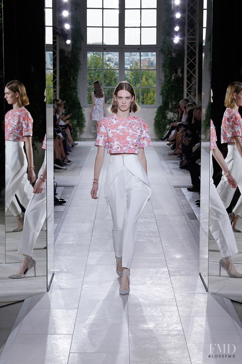 Ashleigh Good featured in  the Balenciaga fashion show for Spring/Summer 2014