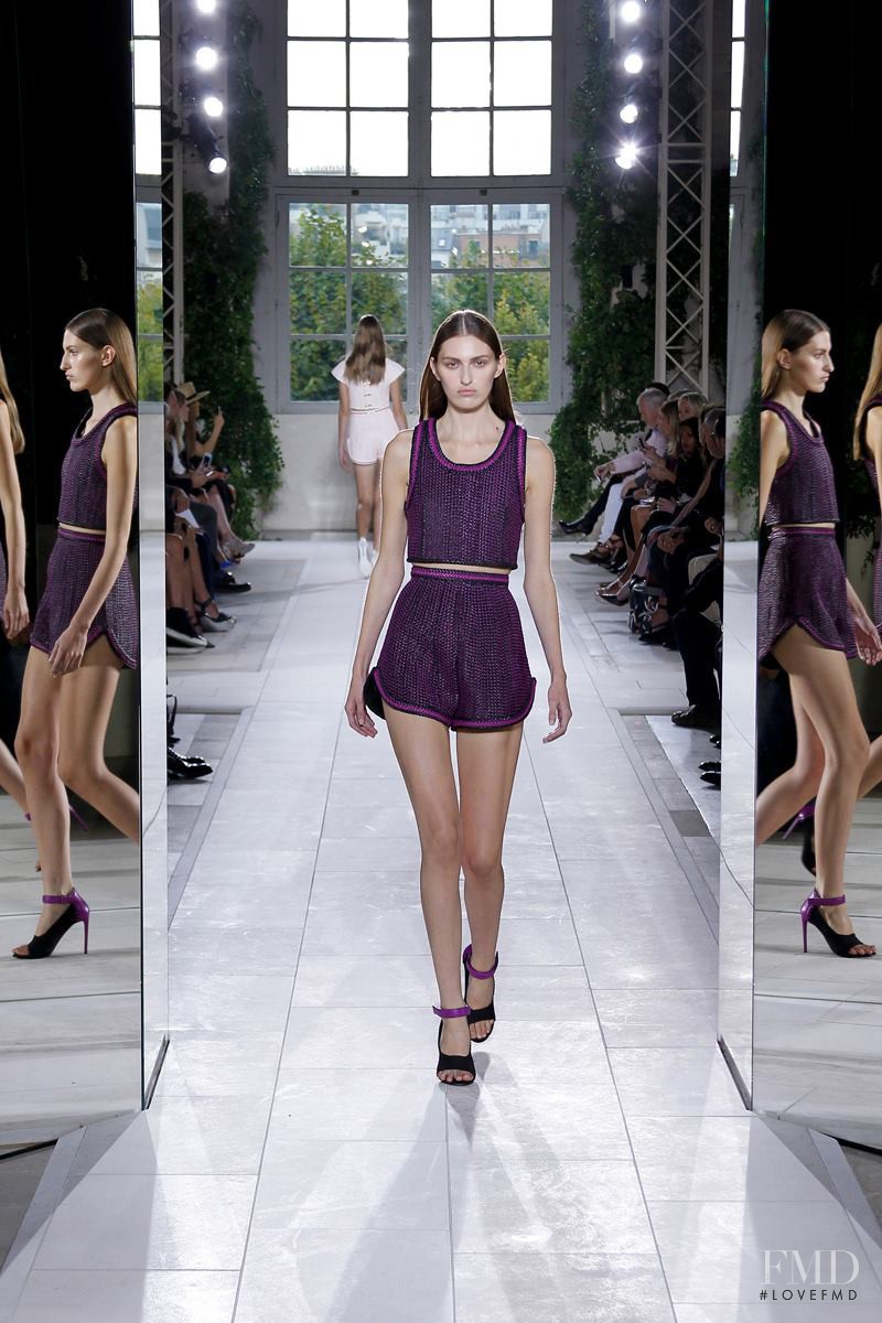 Zoe Huxford featured in  the Balenciaga fashion show for Spring/Summer 2014