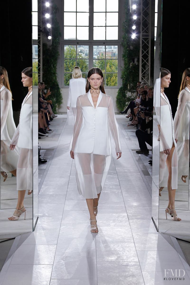 Kasia Struss featured in  the Balenciaga fashion show for Spring/Summer 2014