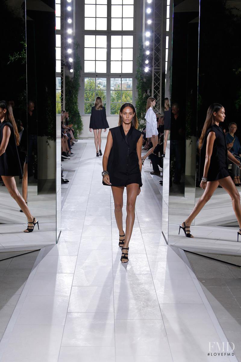 Joan Smalls featured in  the Balenciaga fashion show for Spring/Summer 2014