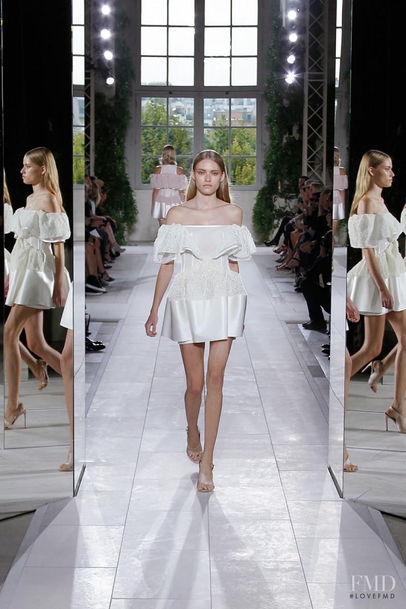 Malwina Gartska featured in  the Balenciaga fashion show for Spring/Summer 2014