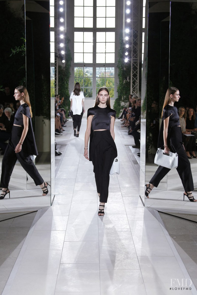 Estella Brons featured in  the Balenciaga fashion show for Spring/Summer 2014