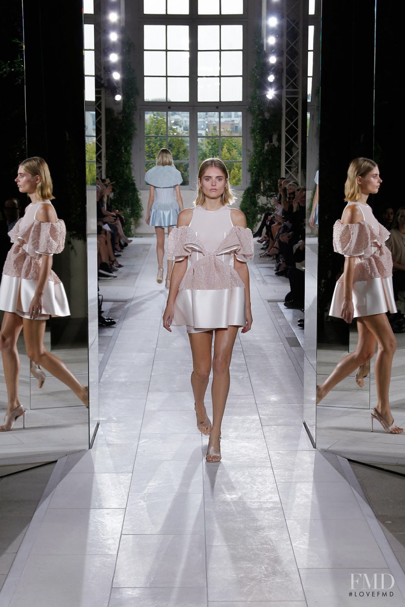 Mariska van der Zee featured in  the Balenciaga fashion show for Spring/Summer 2014