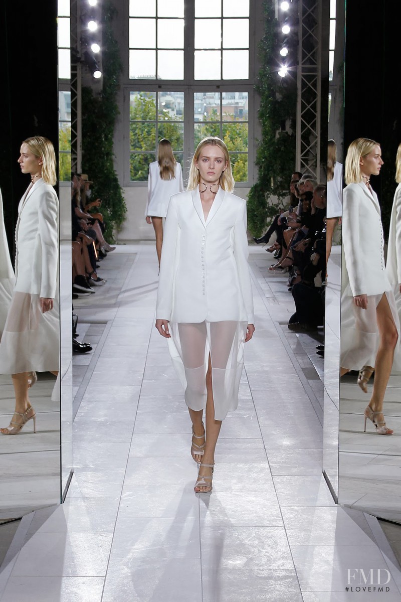 Daria Strokous featured in  the Balenciaga fashion show for Spring/Summer 2014