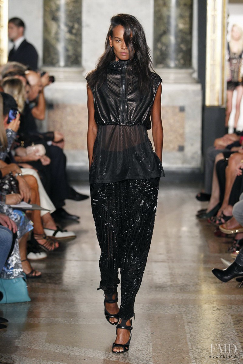 Liya Kebede featured in  the Pucci fashion show for Spring/Summer 2014