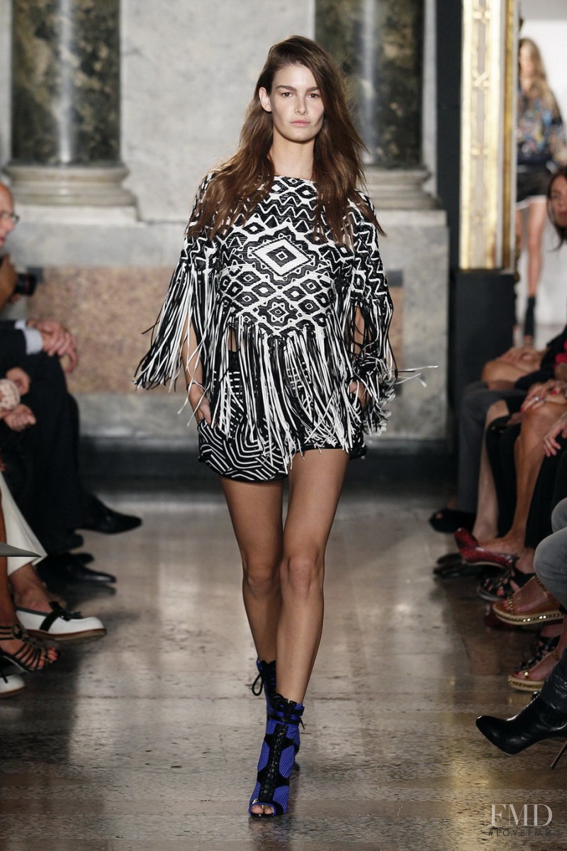 Ophélie Guillermand featured in  the Pucci fashion show for Spring/Summer 2014